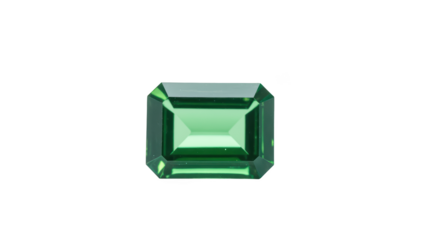 Emerald gemstone vibrant green rectangular cut high clarity polished surface luxury accessory precious stone jewelry design natural mineral