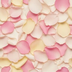 Obraz premium Delicate pastel petals creating soft textures in romantic floral arrangement