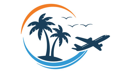 Tropical travel vacation airplane