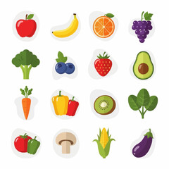 Healthy Food Icons Pack