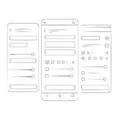 Mobile App UI Wireframe Kit