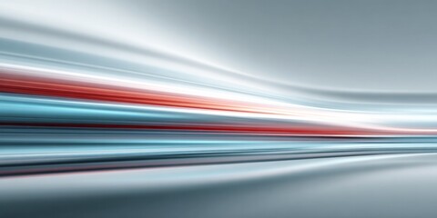 Dynamic light streaks flow across an abstract, smooth, horizontal composition