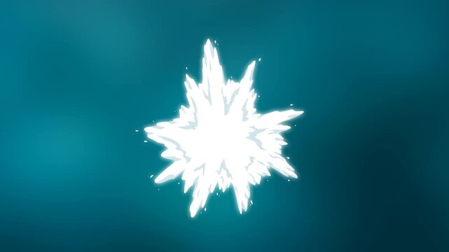 4k video cartoon 2D animation of water splash with bubbles on alpha channel transparent background