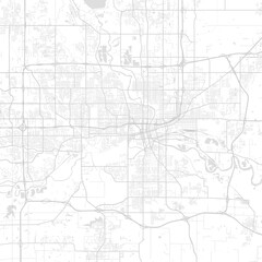 Naklejka premium Des Moines City Map navigate the s core with this minimalist blueprint a structured guide to its vibrant beating heart begin of sentence, emphasizing refined linework, with balanced composition.