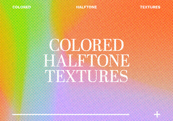 Fresh Colored Halftone Textures