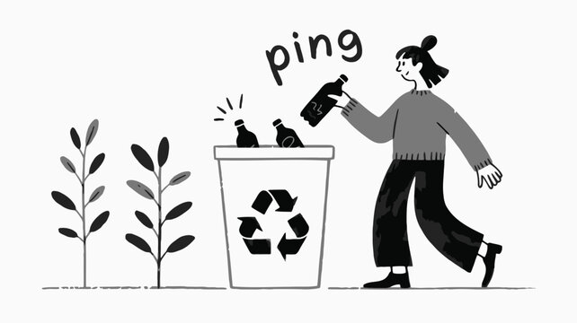 Conscious citizen casually placing a ballot into a voting box representing civic duty and democratic participation in an election