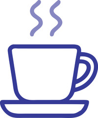 Coffee Break Cup Line Icon