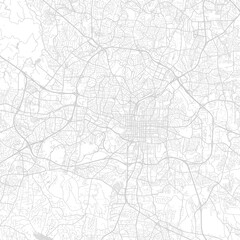 Fototapeta premium Raleigh City Map a structured urban grid in subtle monochrome reveals a s blueprint with clean minimalist linework begin of sentence, emphasizing refined linework, with balanced composition.