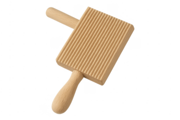 Wooden gnocchi board for homemade pasta cooking