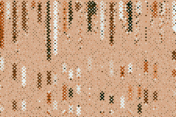 Colorful abstract halftone background with smooth dot transitions creating a mosaic-like visual effect.