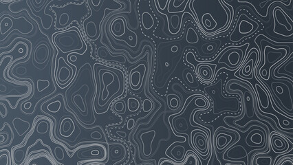 Topographic map background geographic line map with elevation assignments. Topographic map pattern background vector.