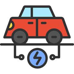 Electric Vehicle Icon