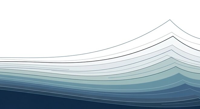 Modern abstract wave design in shades of blue and white, perfect for a clean, professional background or minimalist design project that evokes tranquility