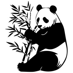 Panda with Bamboo