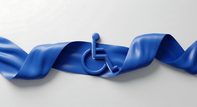 Show your support with this impactful disability awareness symbol, perfect for promoting accessibility and inclusion in your next campaign or project - Powered by Adobe