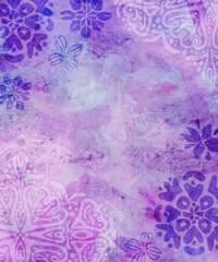 Digital Stationary Art Nouveau Watercolor Illustration