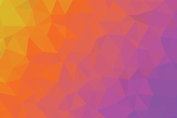  Vibrant low poly gradient background blending warm orange and soft purple tones for modern design. Abstract geometric polygon art ideal for digital projects. Colorful faceted texture perfect for crea