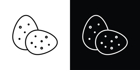 Dinosaur egg icons for UI elements. High-quality vector illustration.