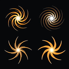 Abstract vector background set with stars and geometric shapes, featuring a tribal floral design pattern and vintage illustration art