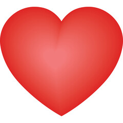 A Red Heart Shape With A Smooth Gradient Overlay Perfect For Valentines Day And Love Related Concepts