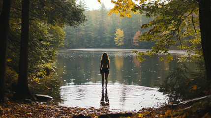 The forest is alive with life: rustling leaves, the occasional splash in the lake, and the songs of distant birds. How would you spend the day fully immersed in nature?