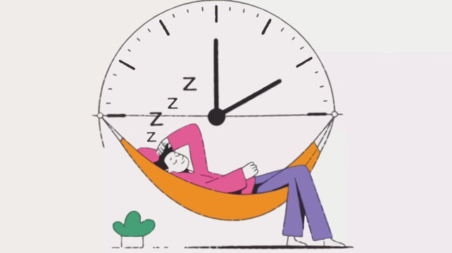 Adorable character peacefully sleeping in a cozy hammock perfect for children s books illustrations and designs promoting relaxation and comfort