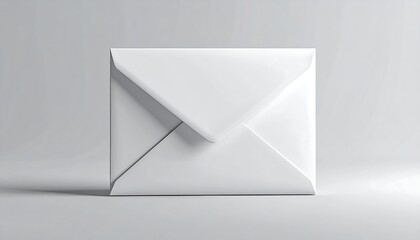 Minimalist White Envelope on a Neutral Background for Correspondence.
