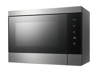 Fototapeta premium Built-in microwave with mirrored door, ideal for minimalist urban apartments, fits