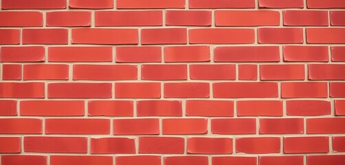 Fototapeta premium Deep crimson, slightly textured clay tiles form a rustic wall background, surface, exterior