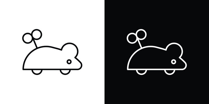Mouse toy icons for UI elements. High-quality vector illustration.