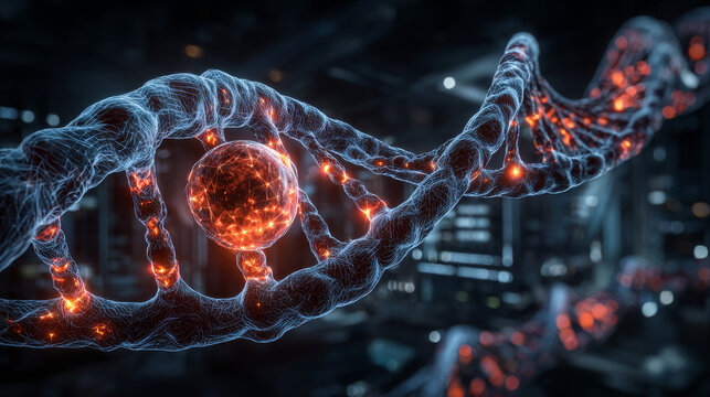 DNA research concept DNA barcodes for biomedical research  mitochondrial DNA 
Prostate cancer DNA test 3d rendering