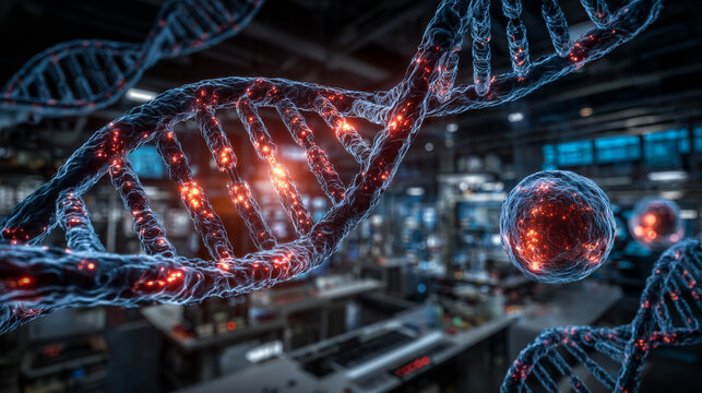 DNA research concept DNA barcodes for biomedical research  mitochondrial DNA 
Prostate cancer DNA test 3d rendering