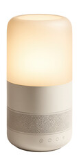 A smart lamp with a speaker, perfect for home entertainment spaces.