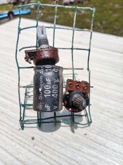 Pile of Electronic Waste from Discarded Devices