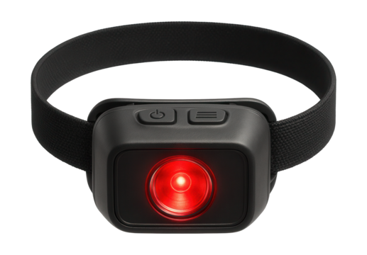 A lightweight headlamp with red light for preserving night vision while stargazing.