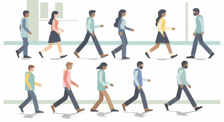 Diverse Group Walking - A Study in Movement and Representation.