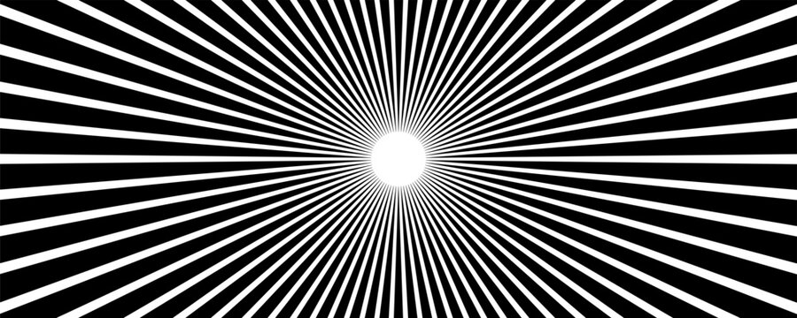 Comic strip radial motion lines. Anime comics book super hero speed and fight sharp rays texture. Manga superhero action or explosions effects background. Cartoon fast zoom and light flash graphic ink