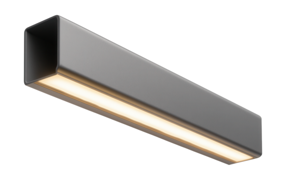 Cable channel with LED lighting for stylish cable management and ambient glow in modern