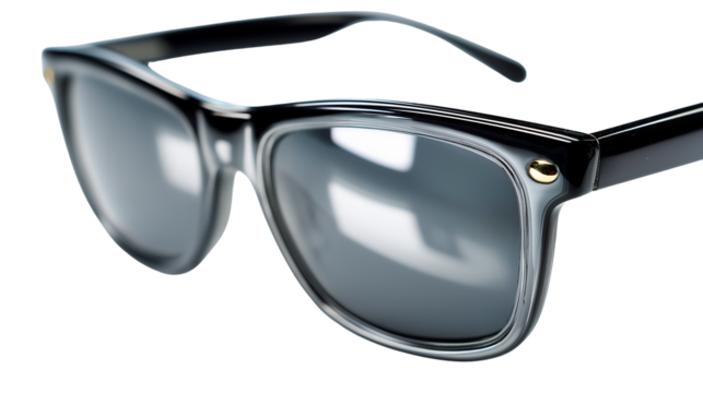 Sunglasses with black lenses