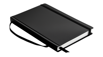 Simple notebook with elastic band