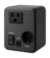 Fototapeta premium Space-saving voltage transformer ideal for tiny homes.