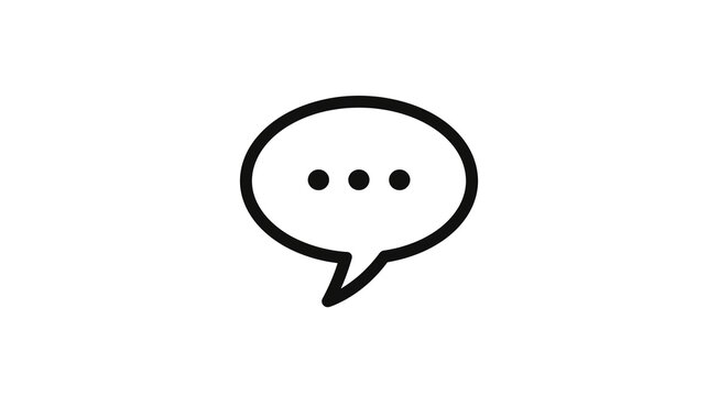 Chat bubble icon, rounded edges - Powered by Adobe