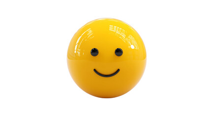 Smiling person emoji with round head