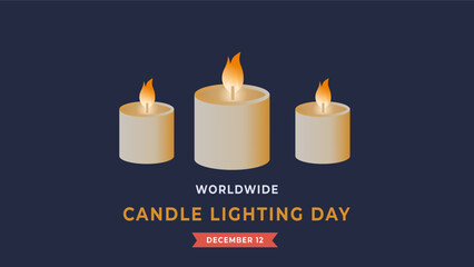 Worldwide Candle Lighting Day Flyer illustration