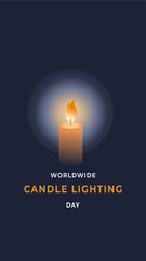 Worldwide Candle Lighting Day Flyer illustration