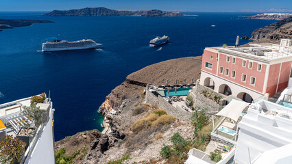 Wakacje na Santorini.