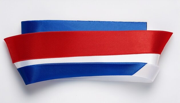 A Red And Blue Stripe With A White Background - Powered by Adobe