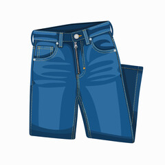 Classic Blue Denim Jeans with Modern Fit and Stylish Details Perfect for Everyday Wear