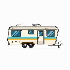Vintage Travel Trailer Retro Camper RV Recreational Vehicle Camping Vacation Adventure