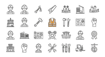 Vector set of people icons, a business web design illustration symbol